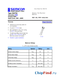 Datasheet 2N3700 manufacturer Semicoa